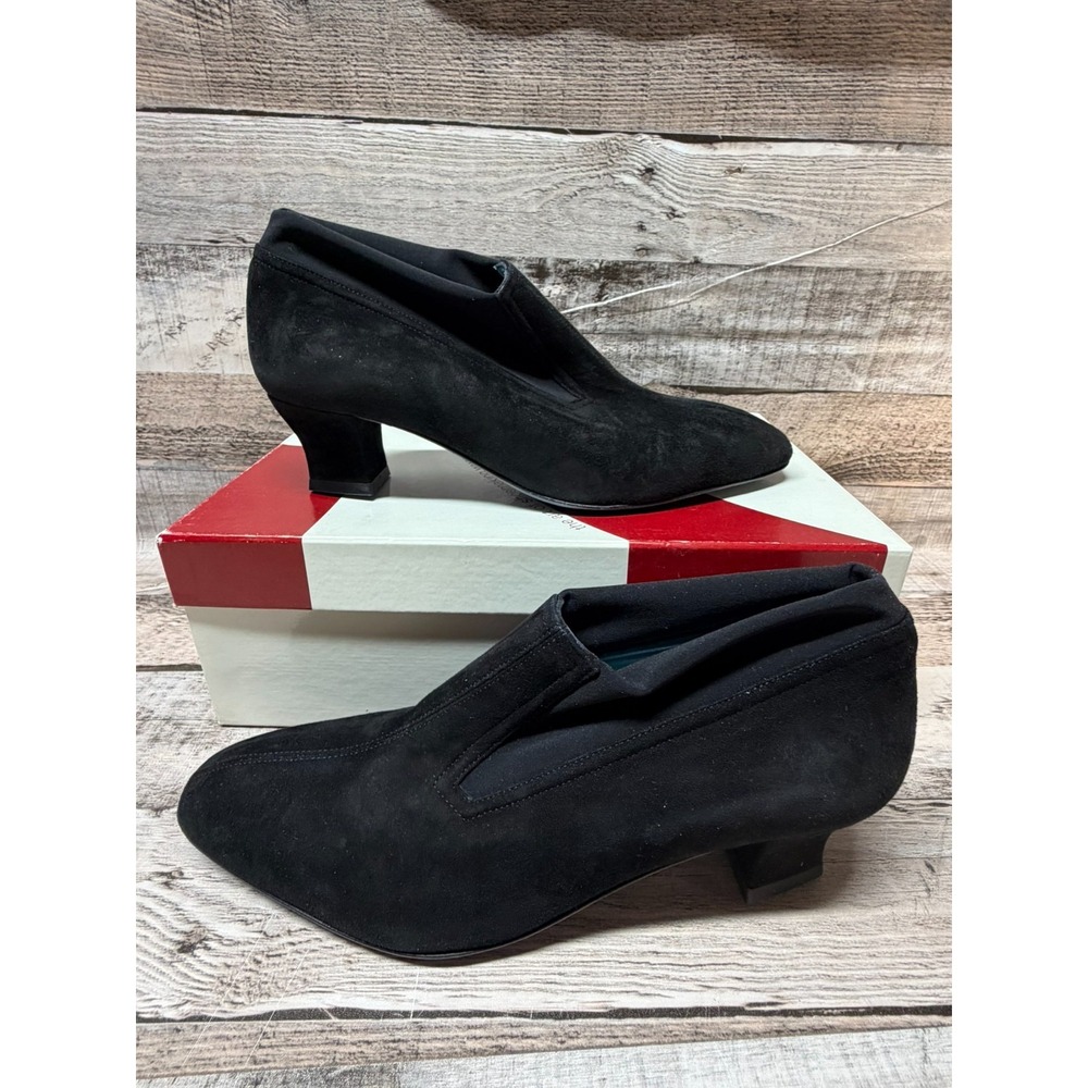 Thierry Rabotin Rena 411EJR Rabotin Black Suede Heels Size 35